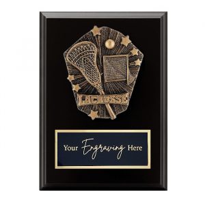 Cosmos Black Plaque Lacrosse
