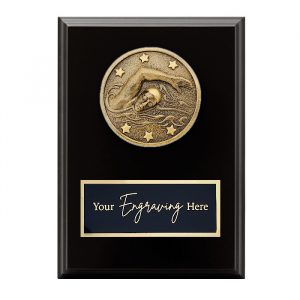 Spartan Black Plaque Swimming