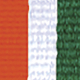 Green / White / Orange
