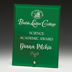 Radiant Glass Plaque Green